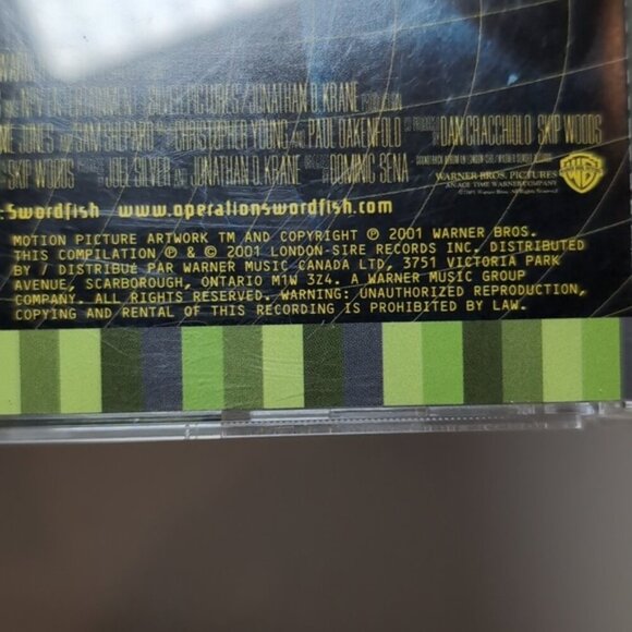 3/$20 PAUL OAKENFOLD Swordfish Movie Soundtrack CD Music Album Trance Y2K Tested - Picture 9 of 9